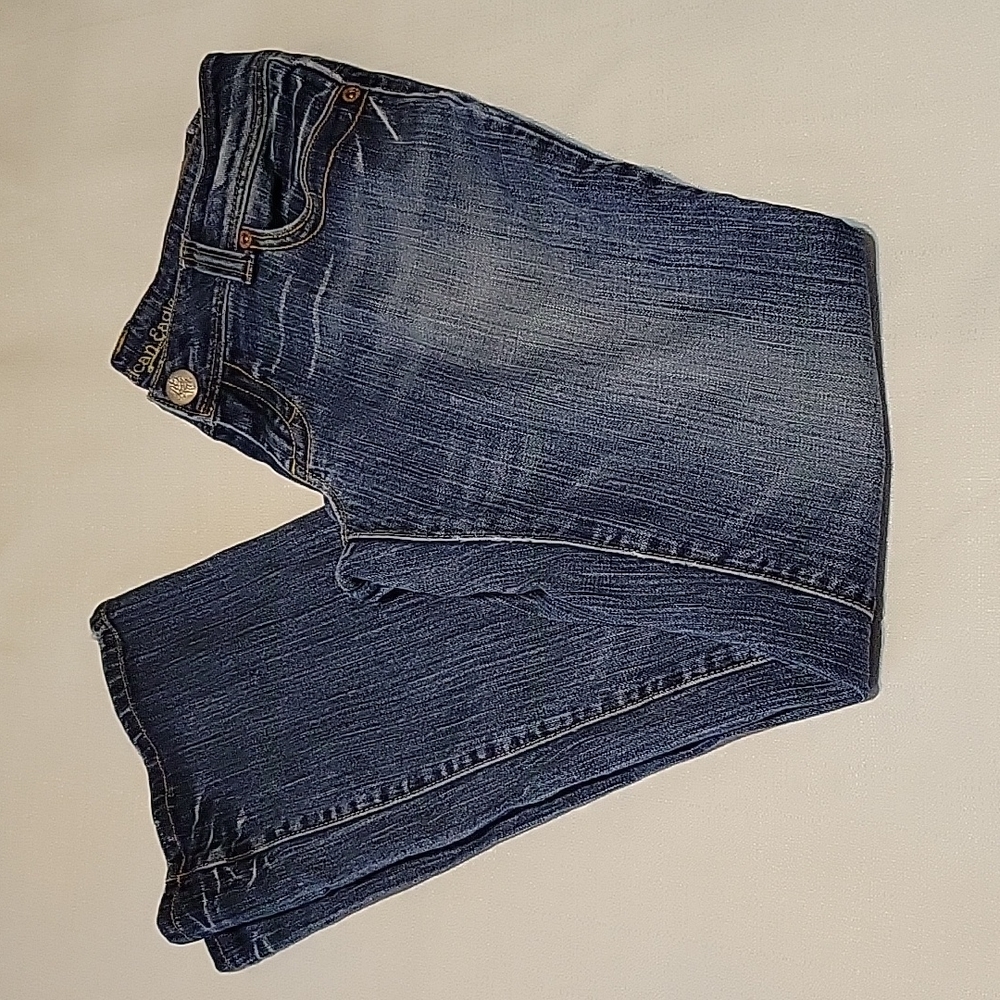 American Eagle vintage AE Artist medium wash flared jeans size 8 regular